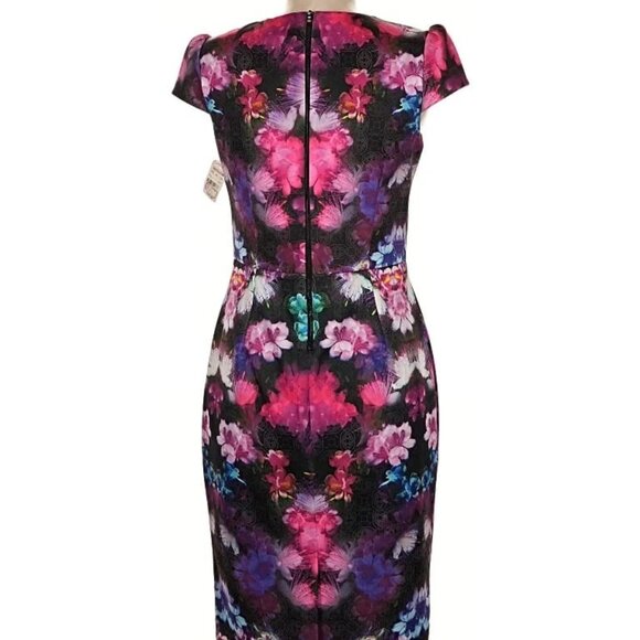 NWT Betsey Johnson bright floral print dress, size 6 - Picture 3 of 8